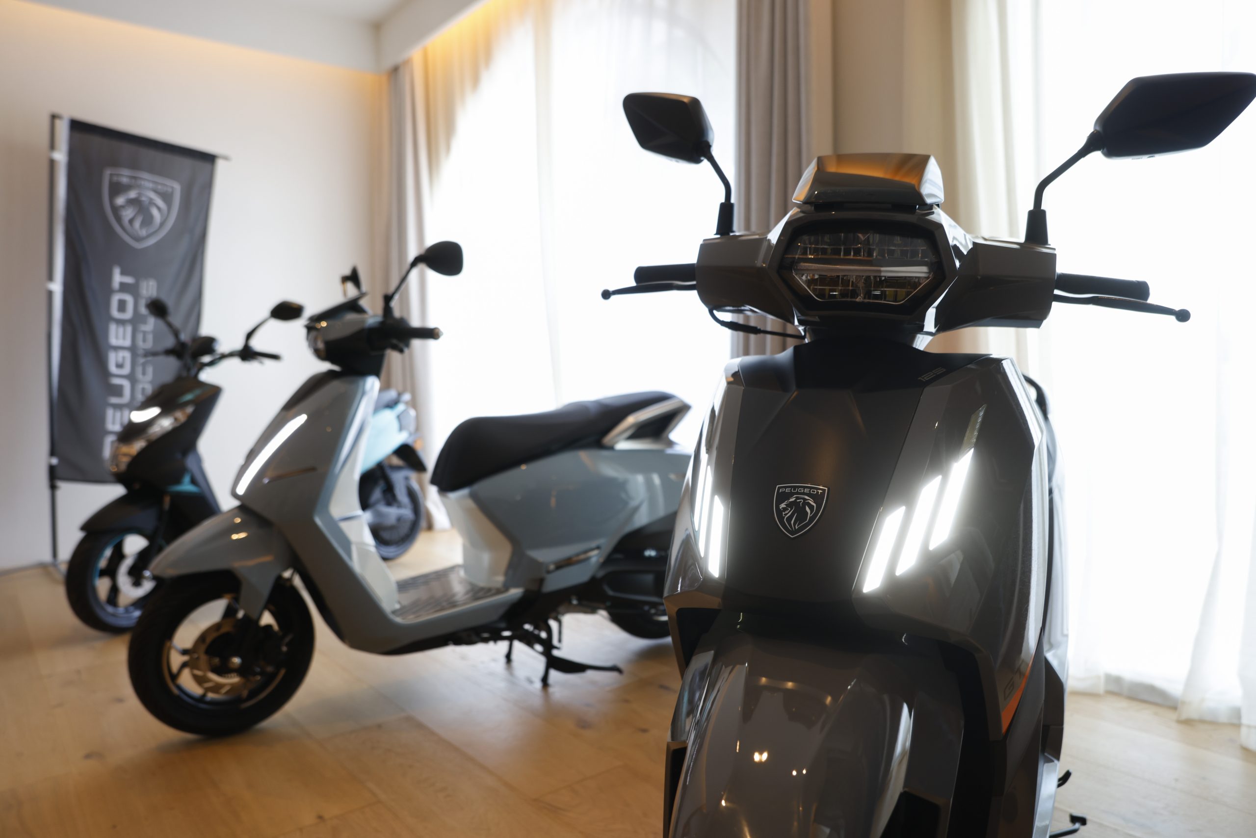Futuros modelos en primicia de Peugeot Motocycles presentados durante la presentación internacional a prensa
